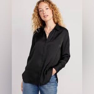 Old Navy Black Button Down Shirt